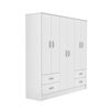 Clóset CIC Maipo Blanco 6 Puertas 4 Cajones