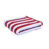 Toalla de Playa Lineas Rojo 70X140 Cm