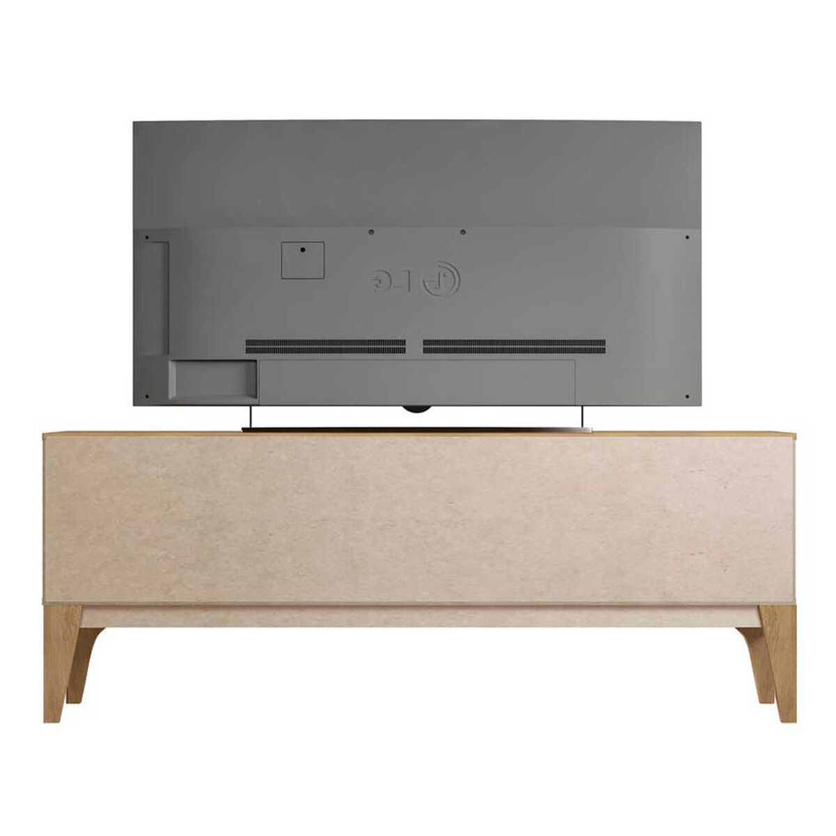 Rack TV Exit Florencia Hasta 70" Beige Cedro