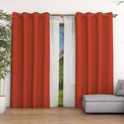 Combo Cortinas Doral Agatha 220 x 140 cm Terracota