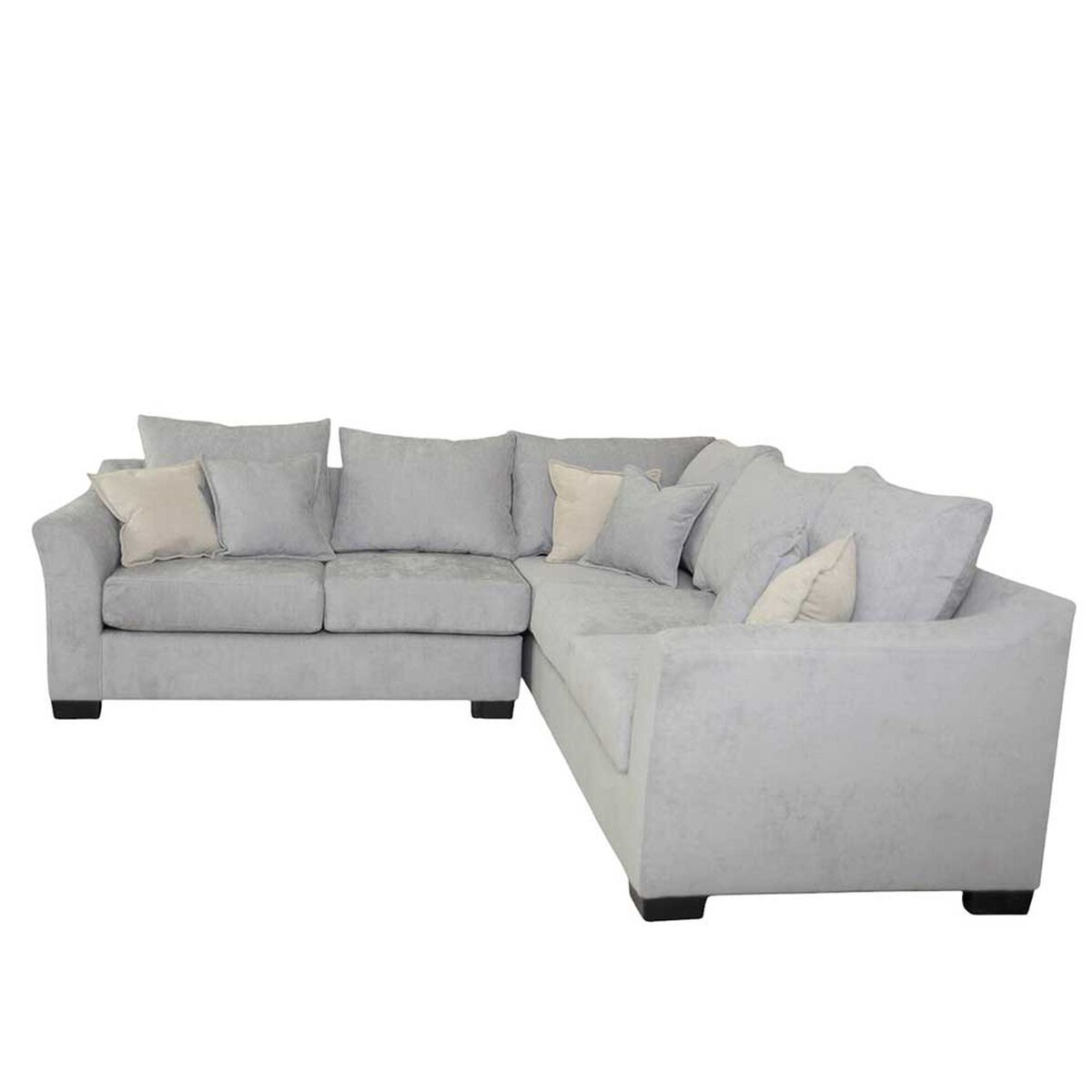 Seccional Izquierdo Muebles MPR Bruselas 5 Cuerpos Gris