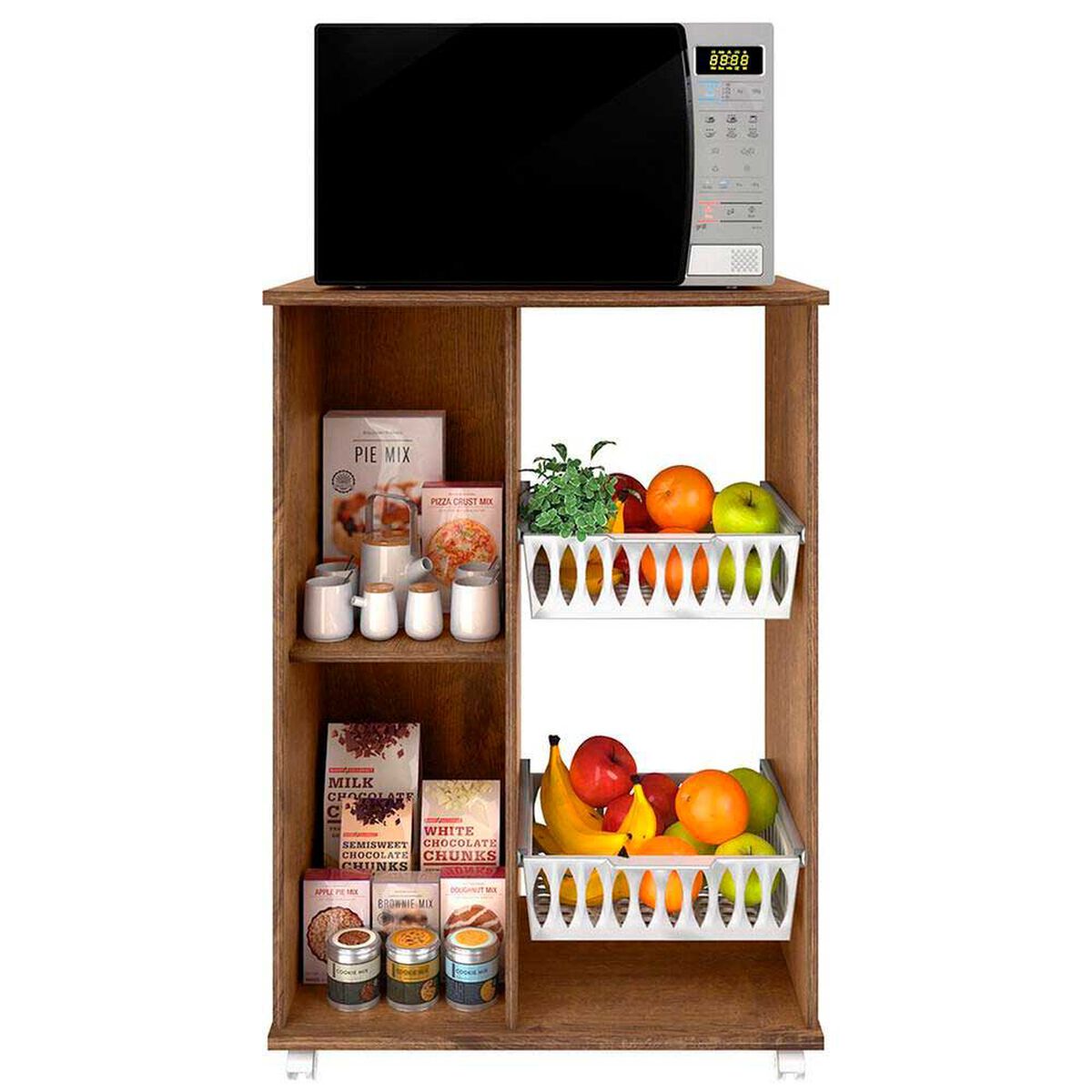 Mueble de Cocina Casanova 1 Puerta Nature / Blanco