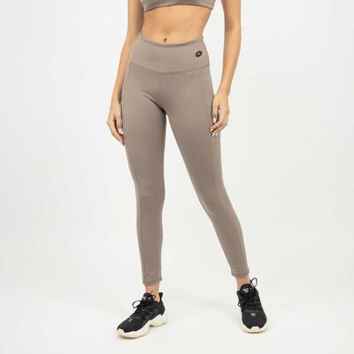 Calza Deportiva Mujer Lotto Marron, Negro Prin, Uva