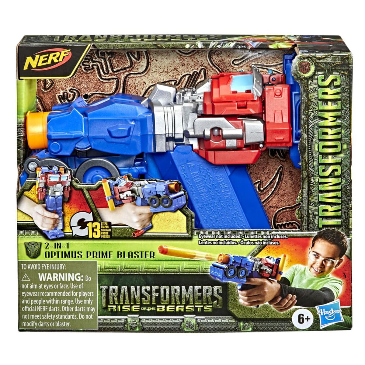 Lanzador Nerf Optimus Prime El despertar de las bestias Transformers