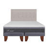 Cama Europea CIC Base Dividida 2 Plazas Ortopedic Advance + Respaldo Tigris
