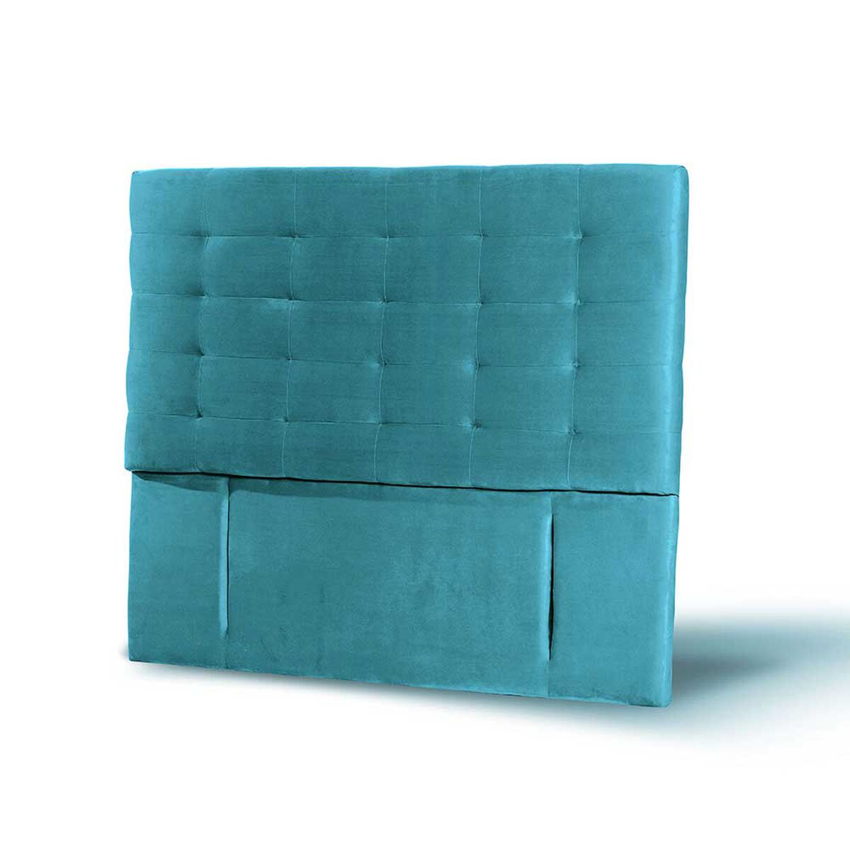 Respaldo Latam Home King Napoles Tela Velvet Turquesa