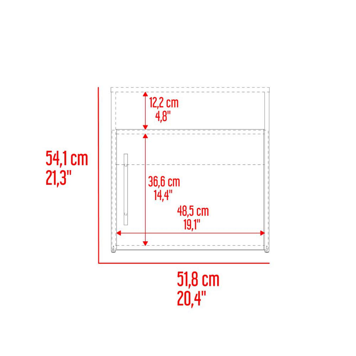 Velador Tuhome Bigaf 1 Puerta Milan y Wengue