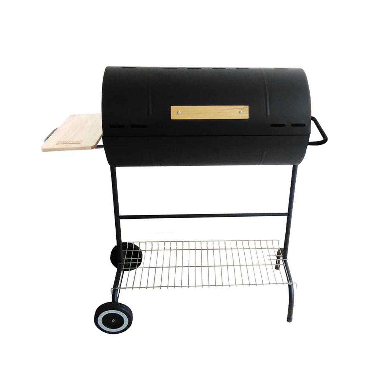 Parrilla a Carb&oacute;n Casanova Medio Tambor con Tapa Negro