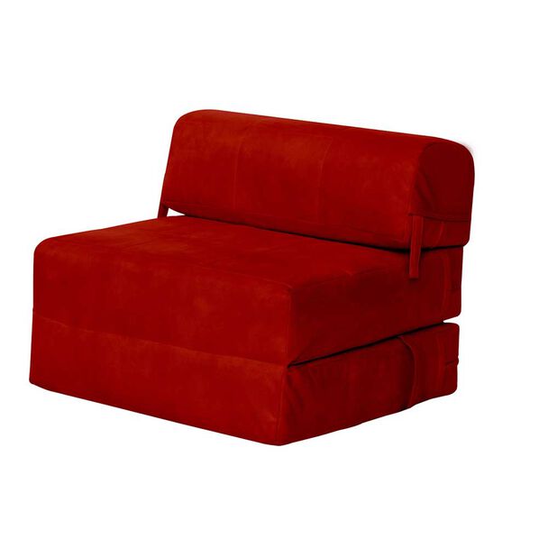 Sofá Cama Latam Home Cuero Kentucky Siena 1 Cuerpo Rojo