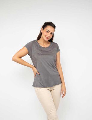 Imagen 1 del producto Polera Manga Corta Mujer Alma Marengo, Morado, Verde