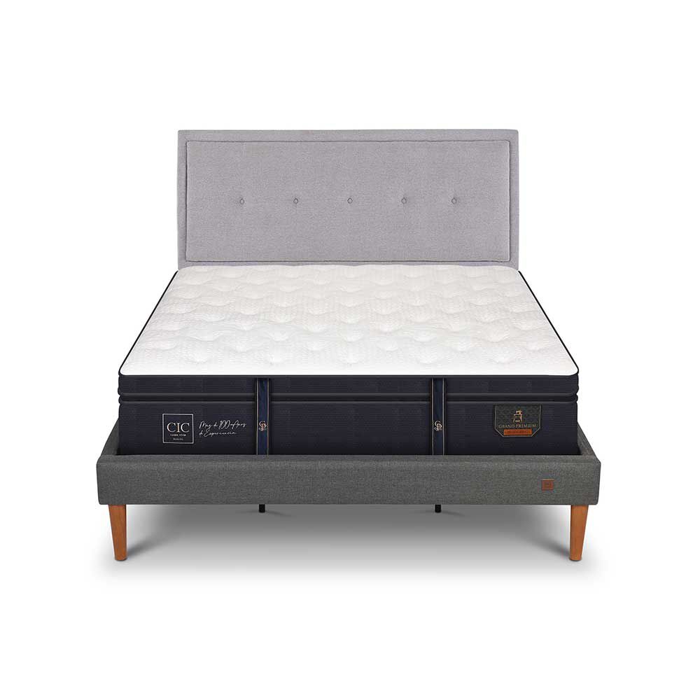 Cama Europea CIC King Grand Premium + Respaldo