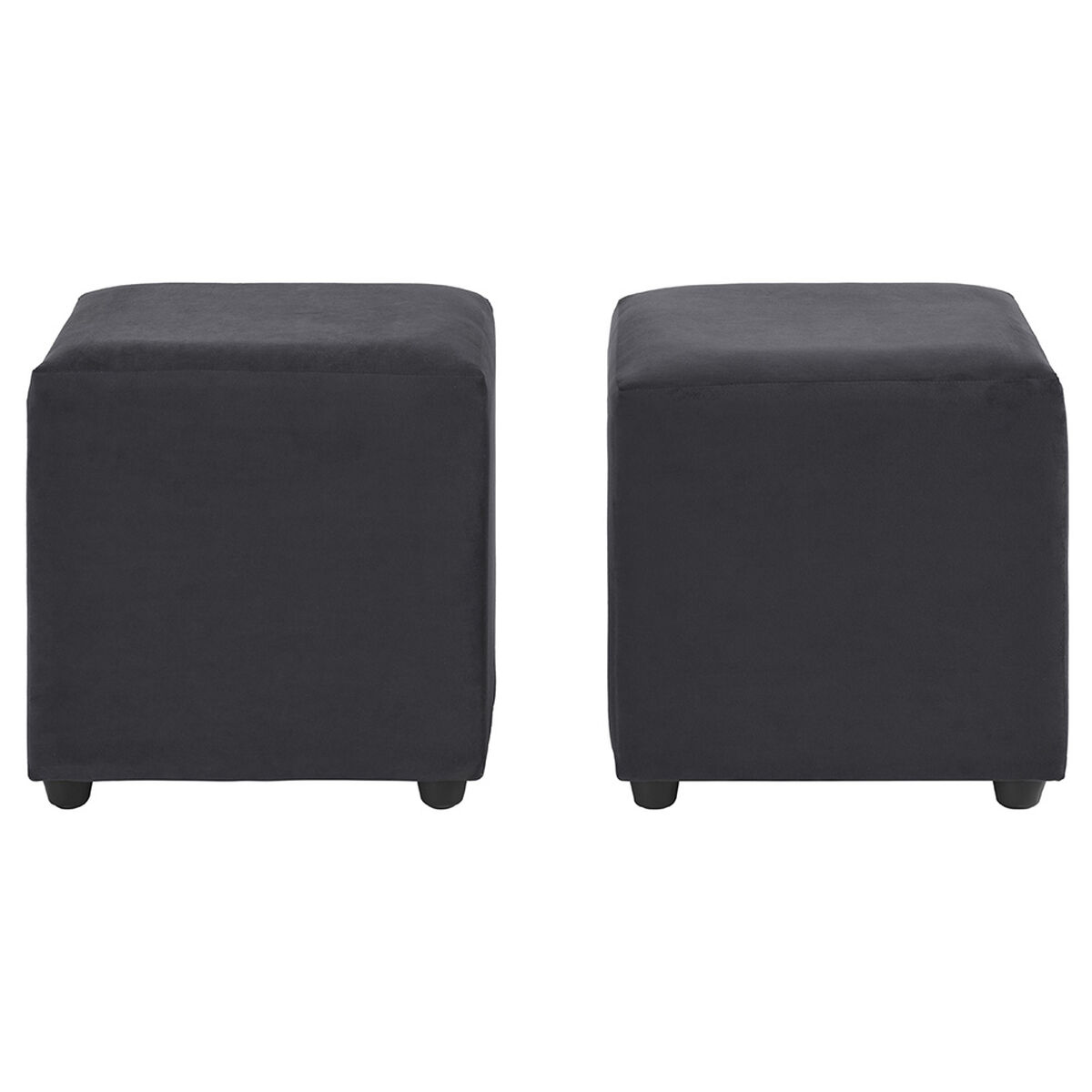 Sofá Seccional Bodevir Cali 3 Cuerpos + 2 Pouf Gris