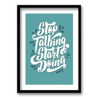 Cuadro Decorativo Retela Stop 70 x 50 cm