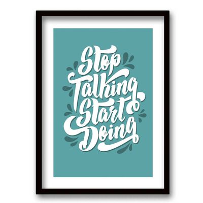 Cuadro Decorativo Retela Stop 70 x 50 cm