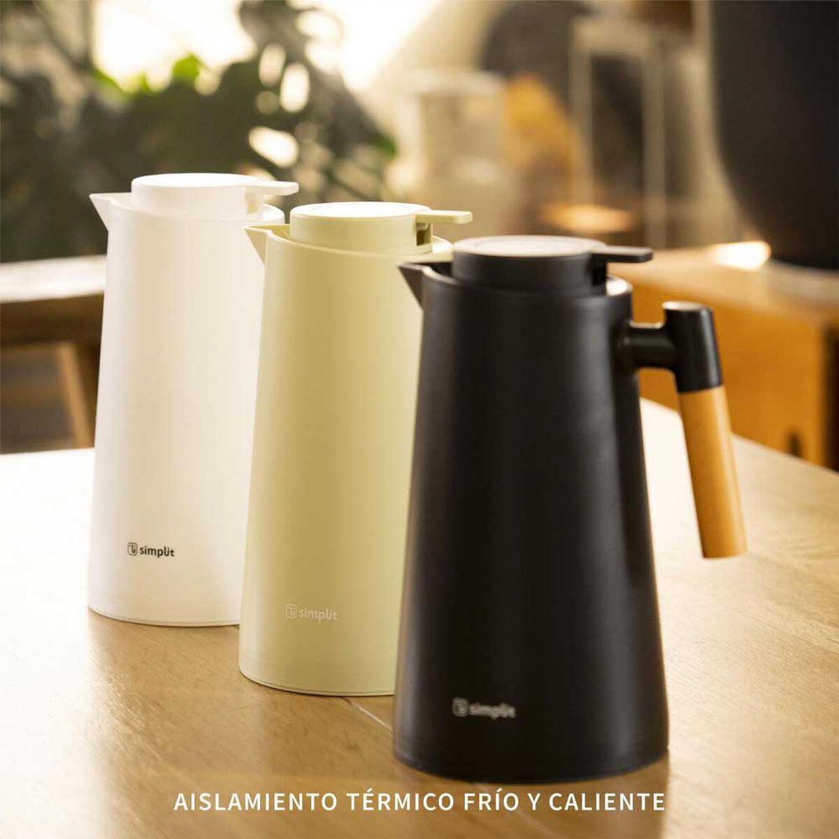 Termo Jarra Simplit Clásico Insulado 1 Litro Gris
