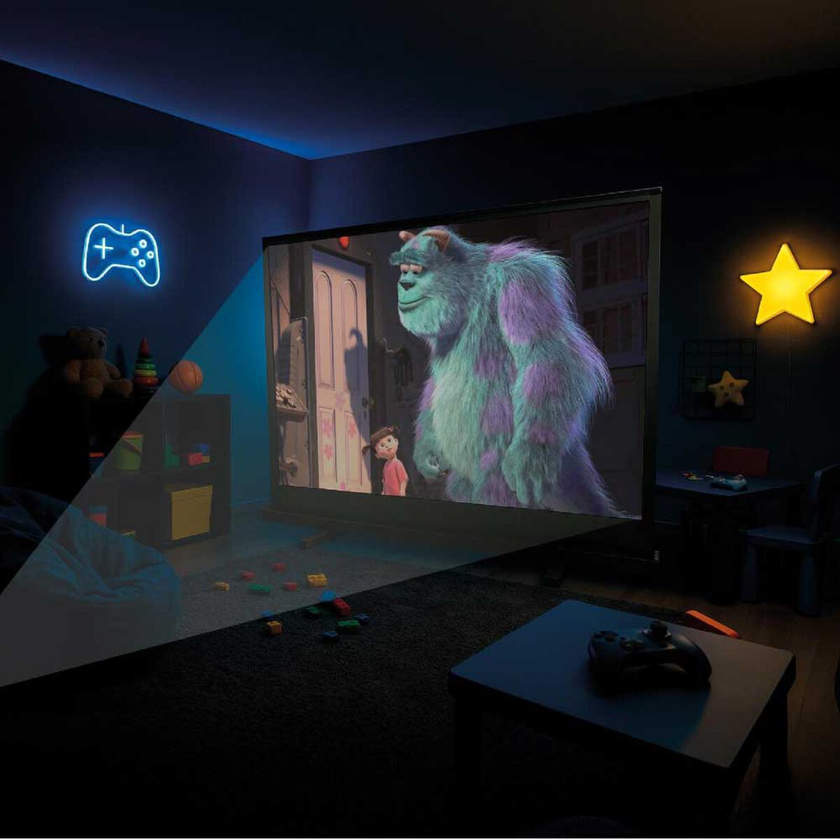 Tel&oacute;n Levo Proyector