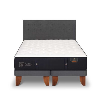 Cama Europea CIC Base Dividida King Premium + Respaldo Eufrates