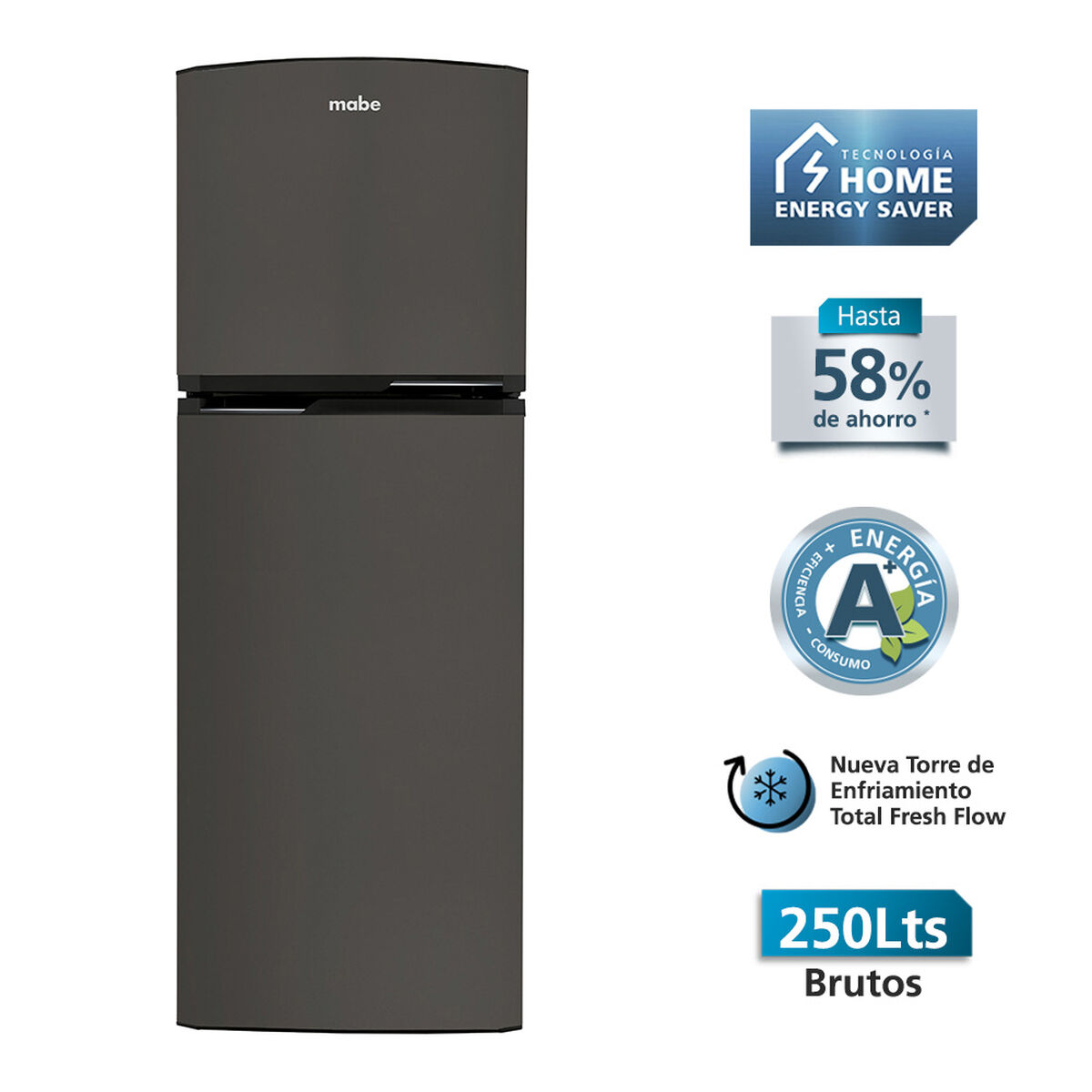 Refrigerador No Frost Mabe RMA250PHUG1 249 lts