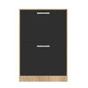 Zapatero Vekkahome Nick 2 puertas Negro