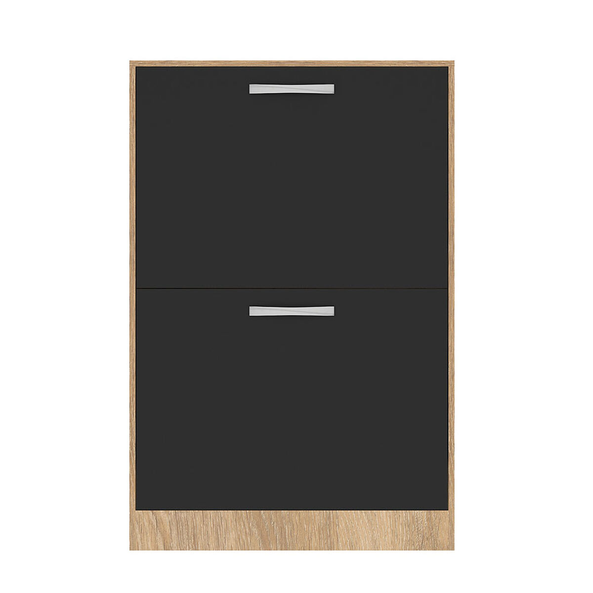 Zapatero Vekkahome Nick 2 puertas Negro