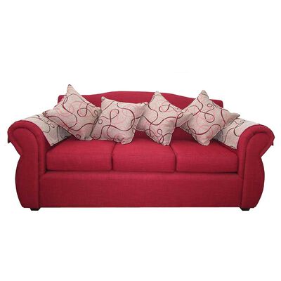 Imagen 2 del producto Juego de Living Almore San Ramon Sofá 3 Cuerpos + Dos Sillones 1 Cuerpo Rojo
