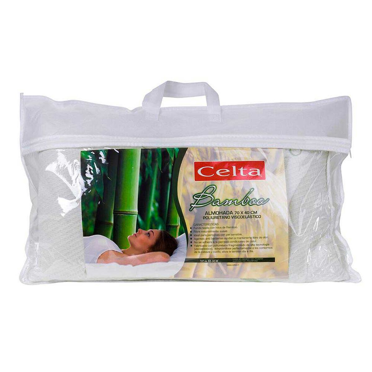 Pack 2 Almohadas Celta Bamboo Classic 40 x 70 cm