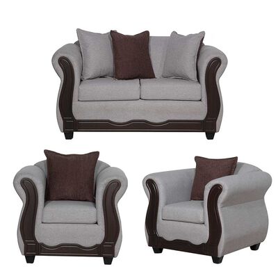 Imagen 1 del producto Juego de Living Black Factory Barcelona 4 Cuerpos Crema