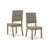 Juego de Comedor Home Mobili Mare 4 Sillas Beige