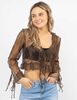 Blusa Transparente Manga Larga Mujer Icono