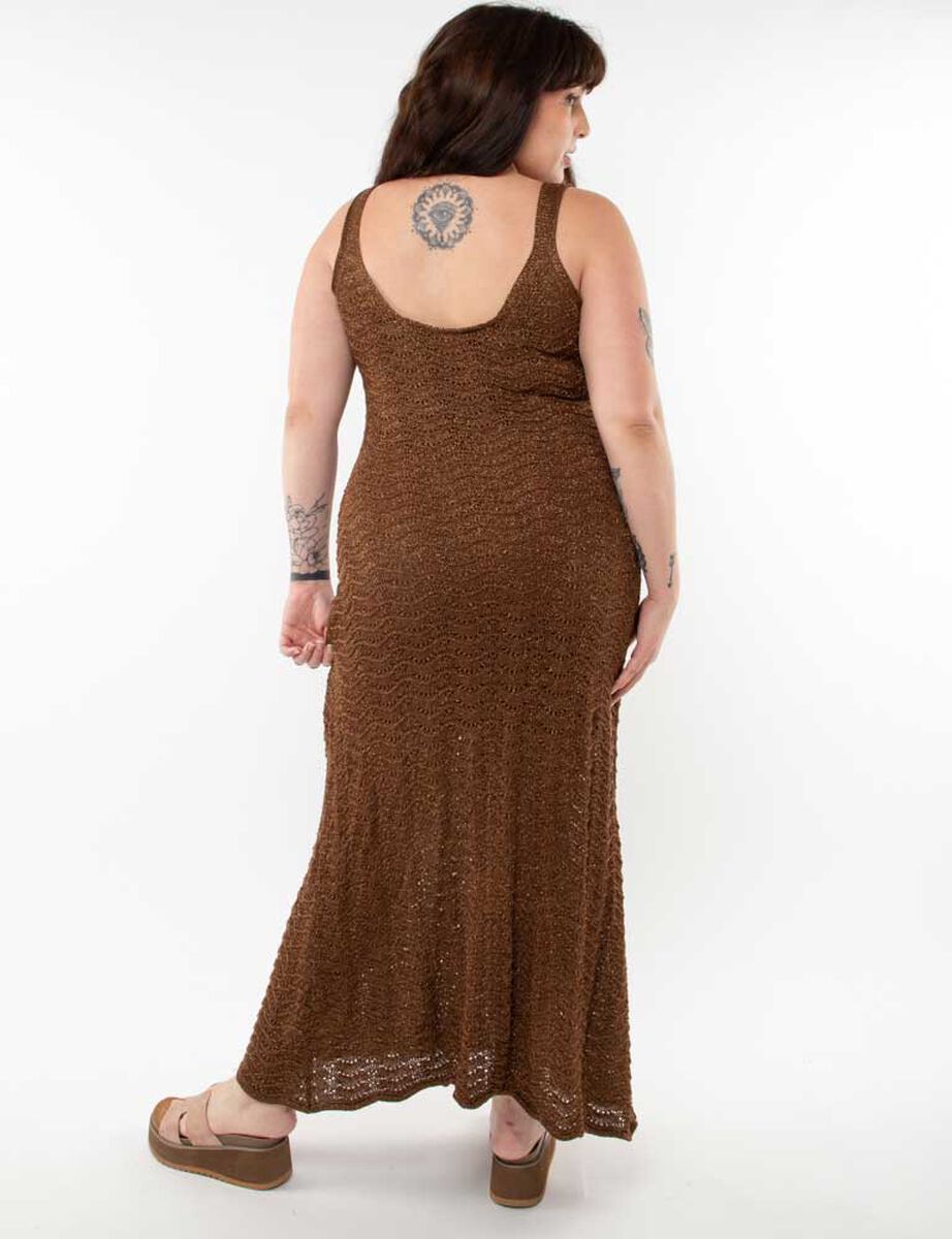 Vestido Maxi Sin Mangas Mujer Extralindas