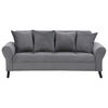 Juego de Living Felpa Bodevir Lua 3-1-1 Gris