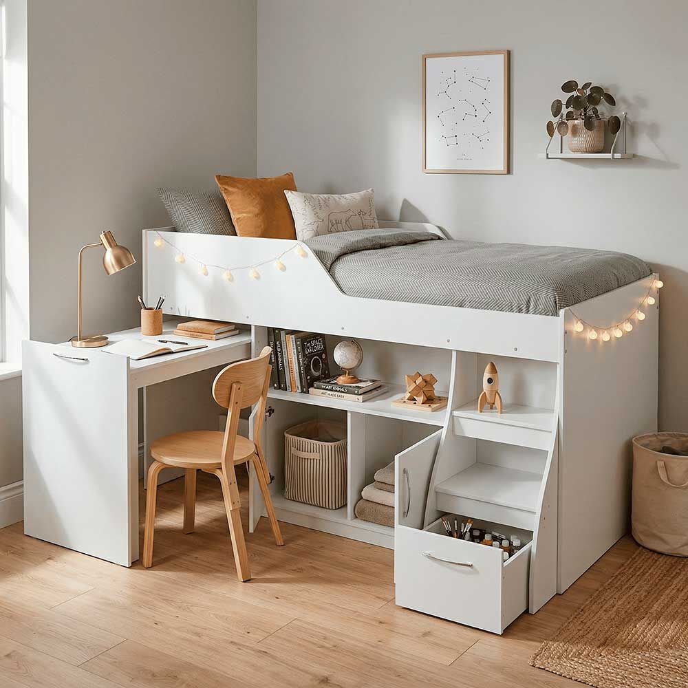 Base Cama Funcional Decocasa 1,5 Plazas Multi Retráctil