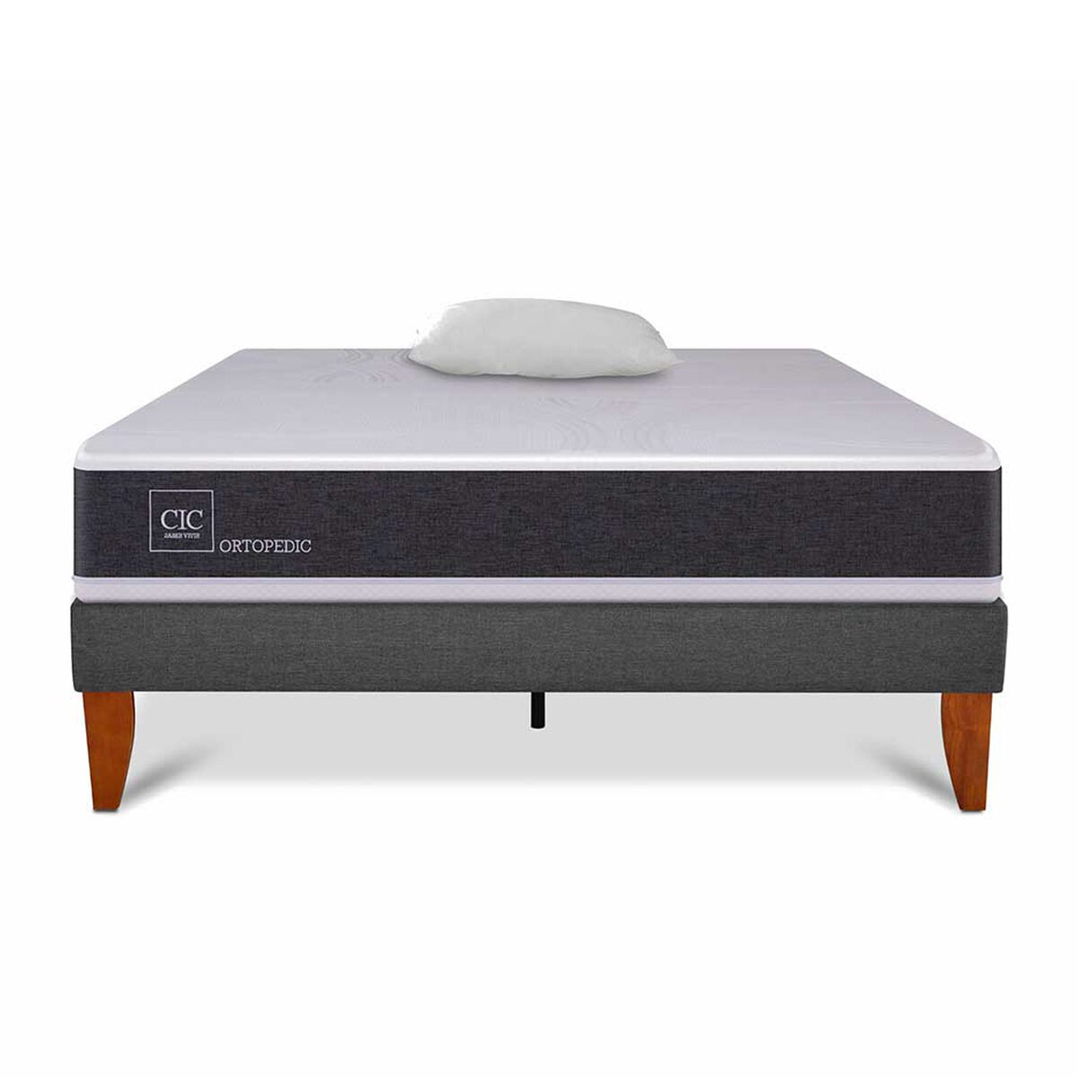 Cama Europea CIC 1,5 Plazas New Ortopedic + Almohada