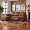 Seccional Izquierdo Muebles MPR Denver 4 Cuerpos Caf&eacute;