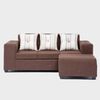 Sofá Seccional Mexx Muebles Ginebra 5 Cuerpos Chocolate