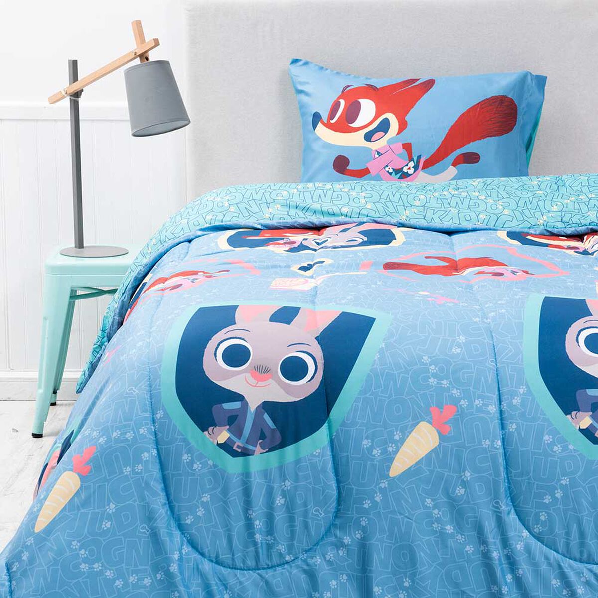 Plum&oacute;n Infantil Disney-Zootopia 1.5 Plazas Zootennial