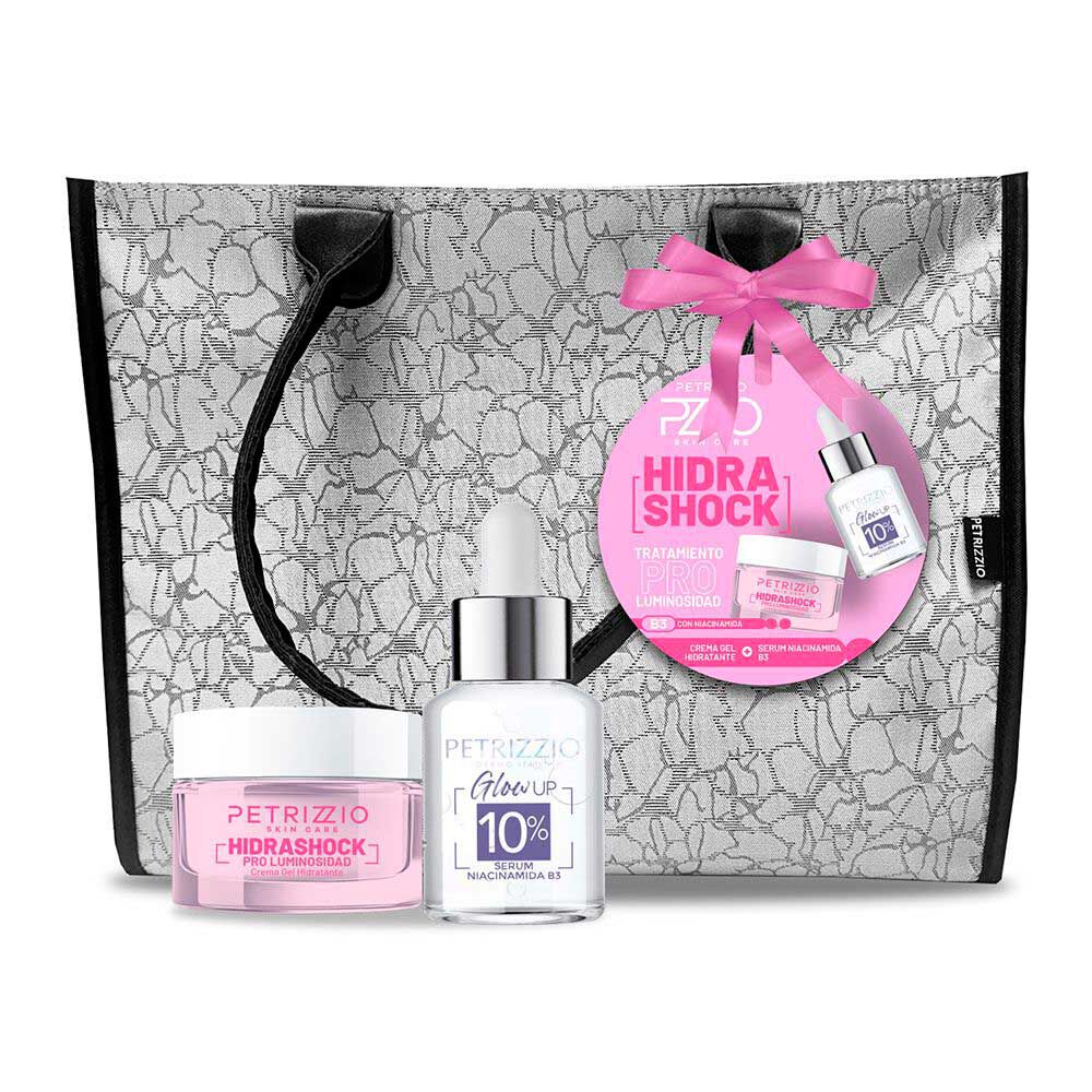 La PRECIA Pasha Water & Extra Cream セット Set Gel Hidra Shock + Serum Niacinamida + Cartera | Abc