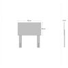 Cama Europea Celta 1,5 Plazas Bamboo + Respaldo + Velador Alba White