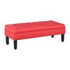 Banqueta Bodevir Wood Capitone 2 Cuerpos Rojo