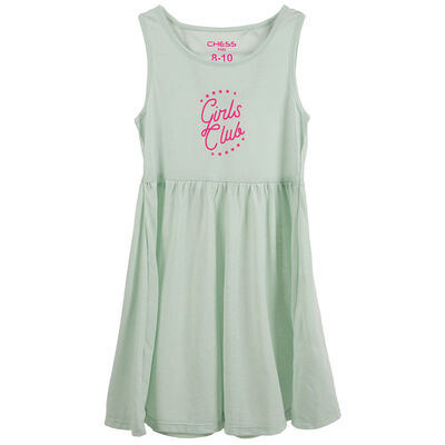 Imagen 1 del producto Vestido sin Mangas Niña Chess Fucsia, Lavanda, Menta, Morado