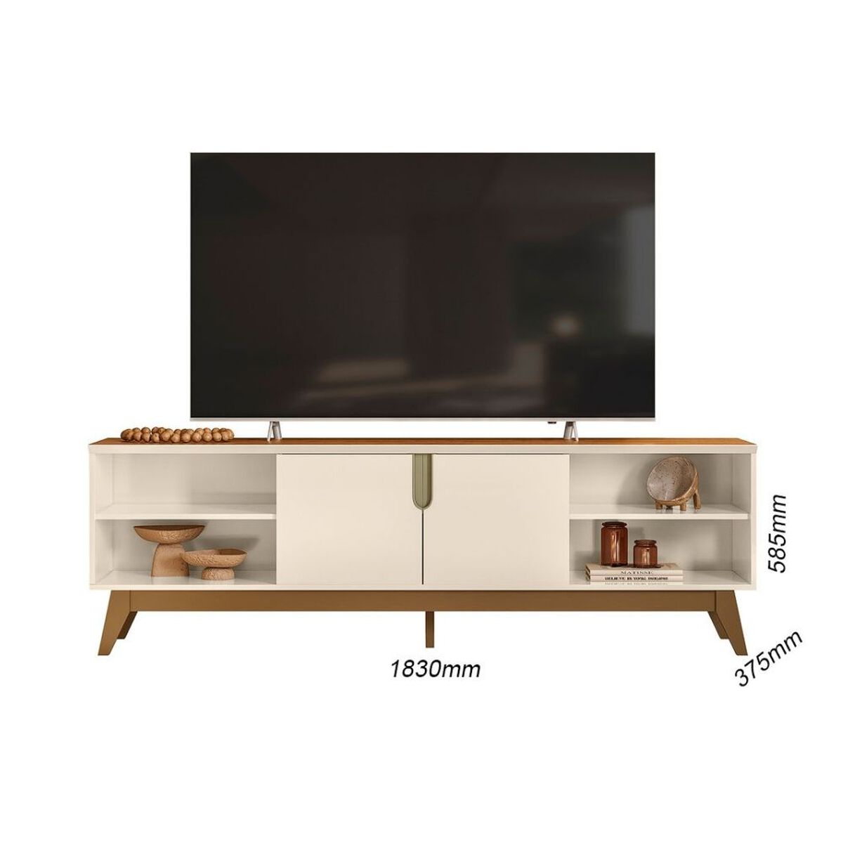 Rack TV Exit Campinas Hasta 75" Beige