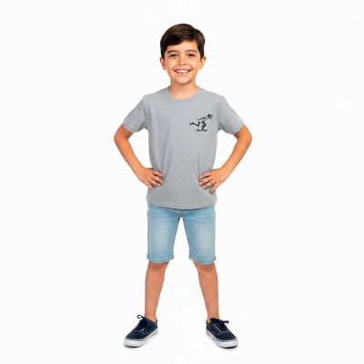 Polera Manga Corta de Algod&oacute;n Ni&ntilde;o Chess