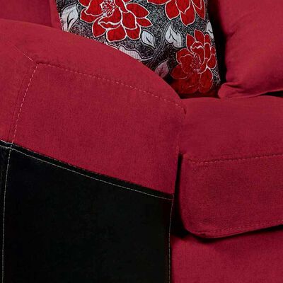 Imagen 2 del producto Juego de Living Elegant Detail Houston Sofá 3 Cuerpos + Dos Sitiales Rojo