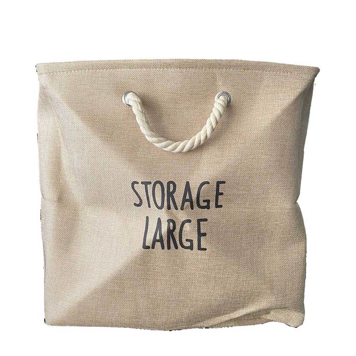 Canasto para Ropa Tela Seagrass Vgo  34 x 42 cm Natural