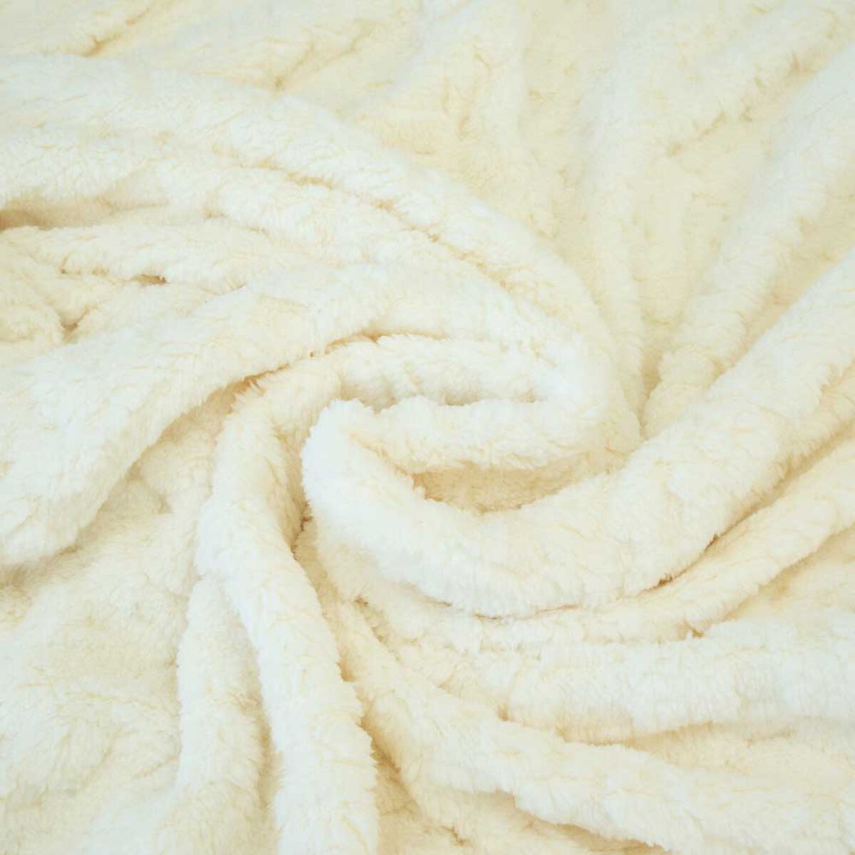 Frazada Doral 2 Plazas Chiporro Jacquard Liso Crudo