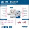Combo Overlock Brother 3534D + M&aacute;quina de Coser BM3850