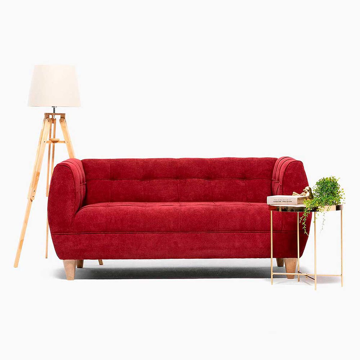 Sofá Barra Design Gracia 2 Cuerpos Rojo