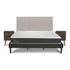 Cama Europea CIC King New Ortopedic + Respaldo Tigris + 2 Veladores