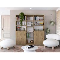 2 Estantes 2 Puertas + Estante 45 cm TuHome Home Macadamia