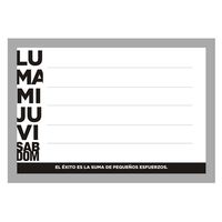 Pizarra Plástico Vgo Work 40 x 50 cm Plateado